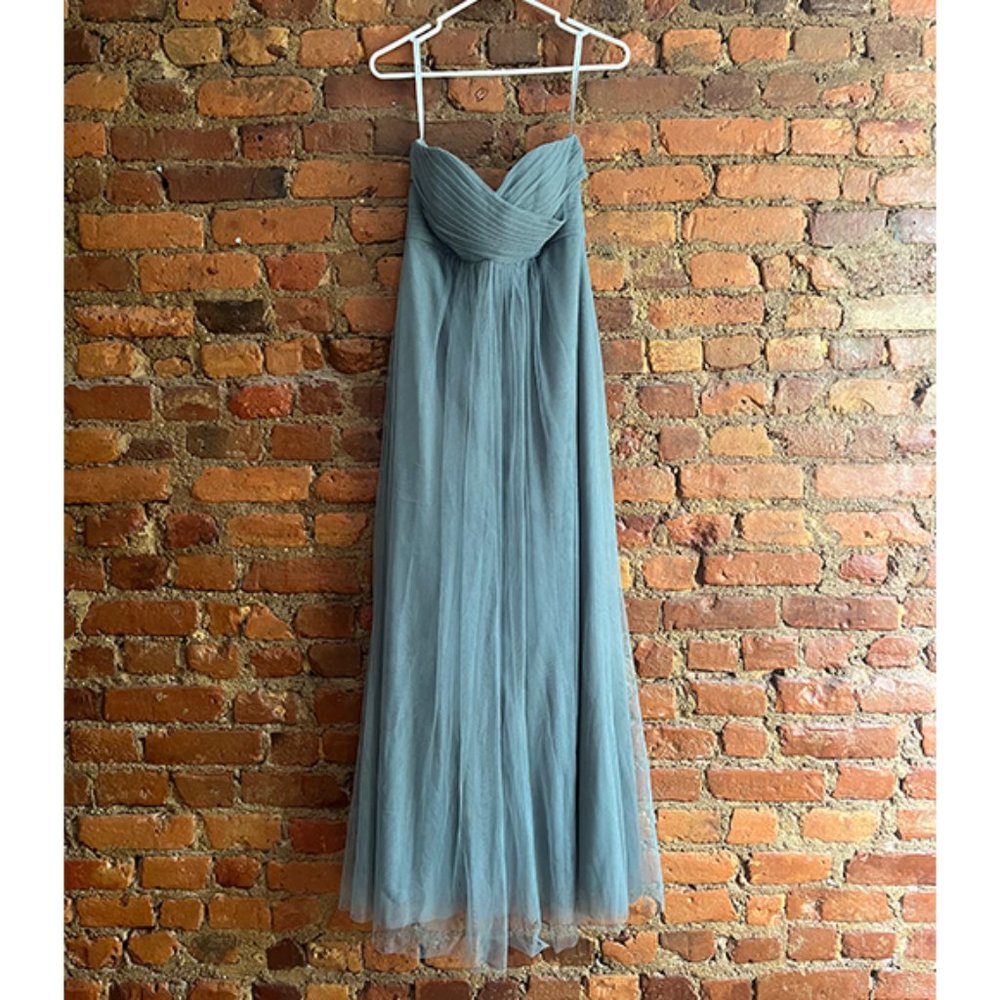 Jenny Yoo Willow Bridesmaids Dress Mayan Blue Size 2